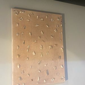 It is a canvas that I’ve used special gel, acrylic paint,beach shell frombeach